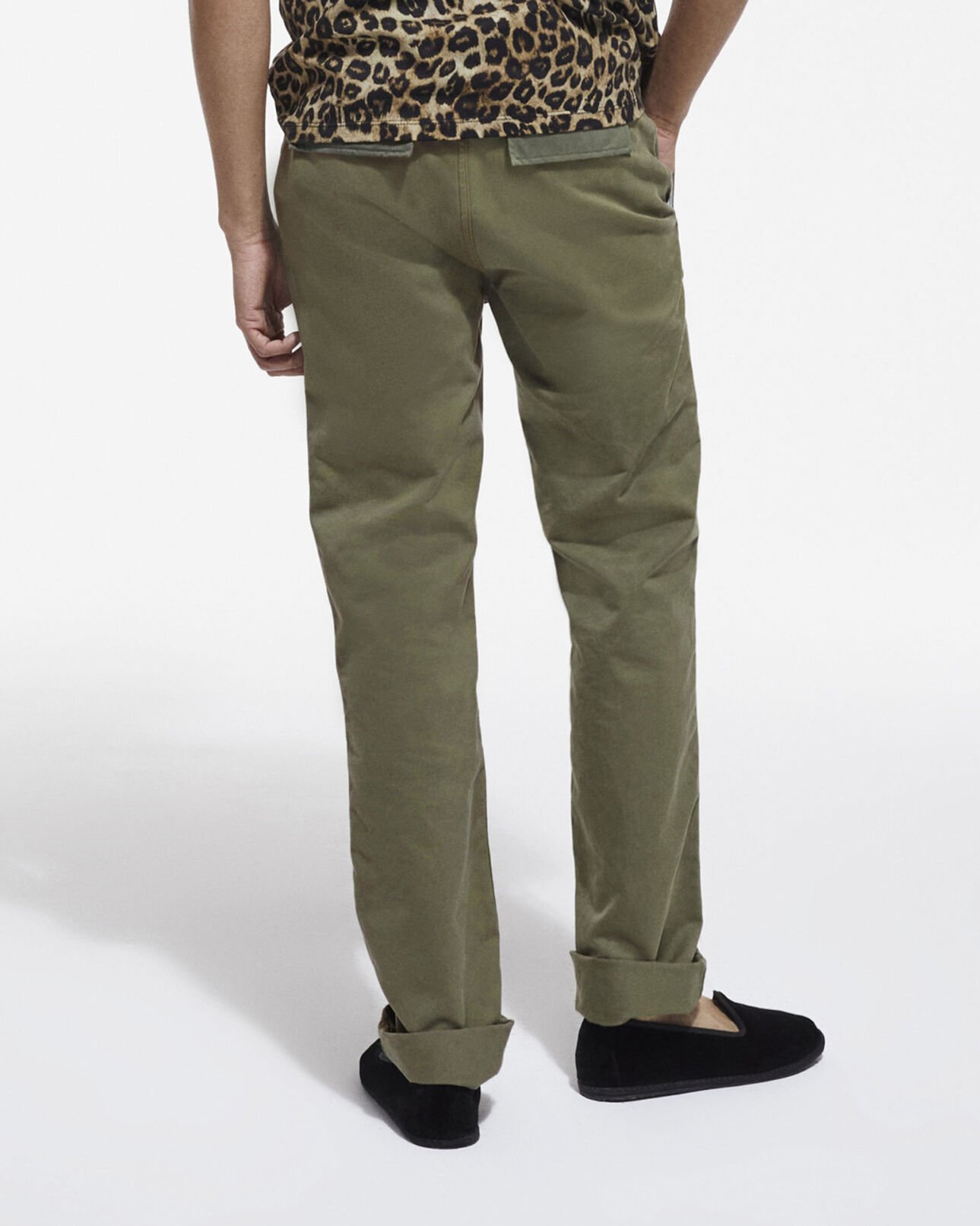 The Kooples HOMME OLIVE NIGHT pantalon kaki