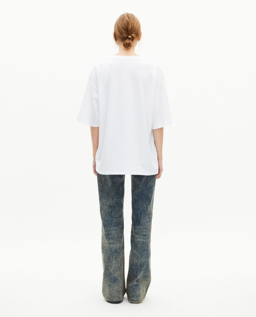 The Kooples HERREN WHITE t-shirt gemischt weit uni wei&szlig;