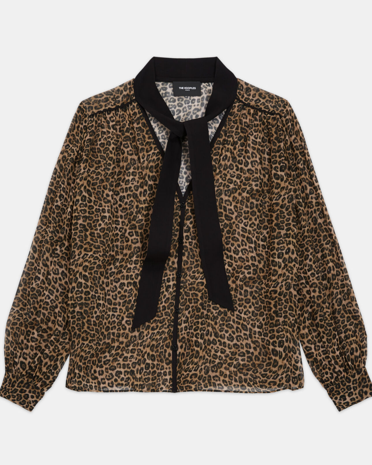The Kooples FEMME LEOPARD top léopard