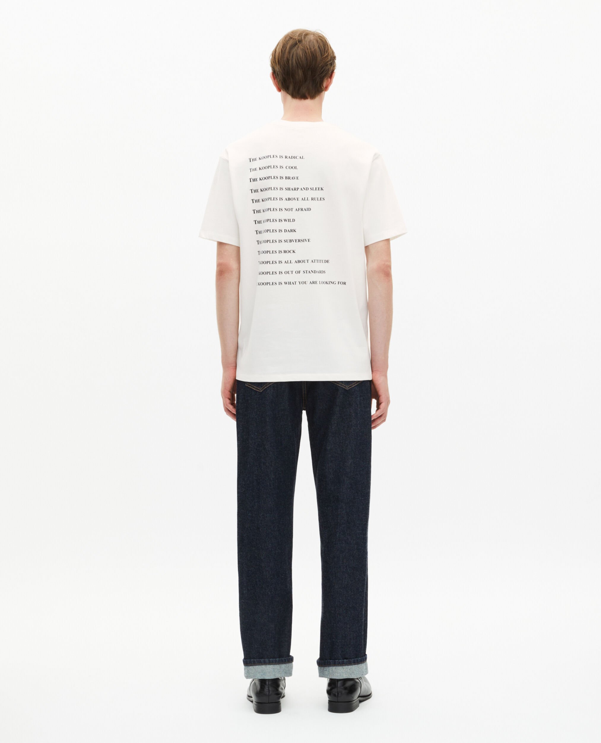 T-Shirt What is mit Strasssteinen weiß, WHITE, hi-res image number null