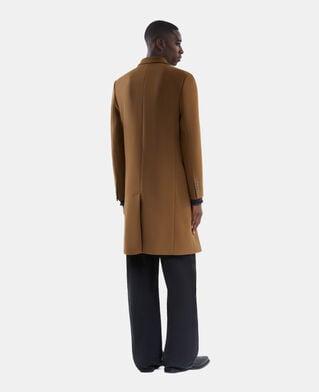 The Kooples HOMME CAMEL manteau long en laine mélangée camel