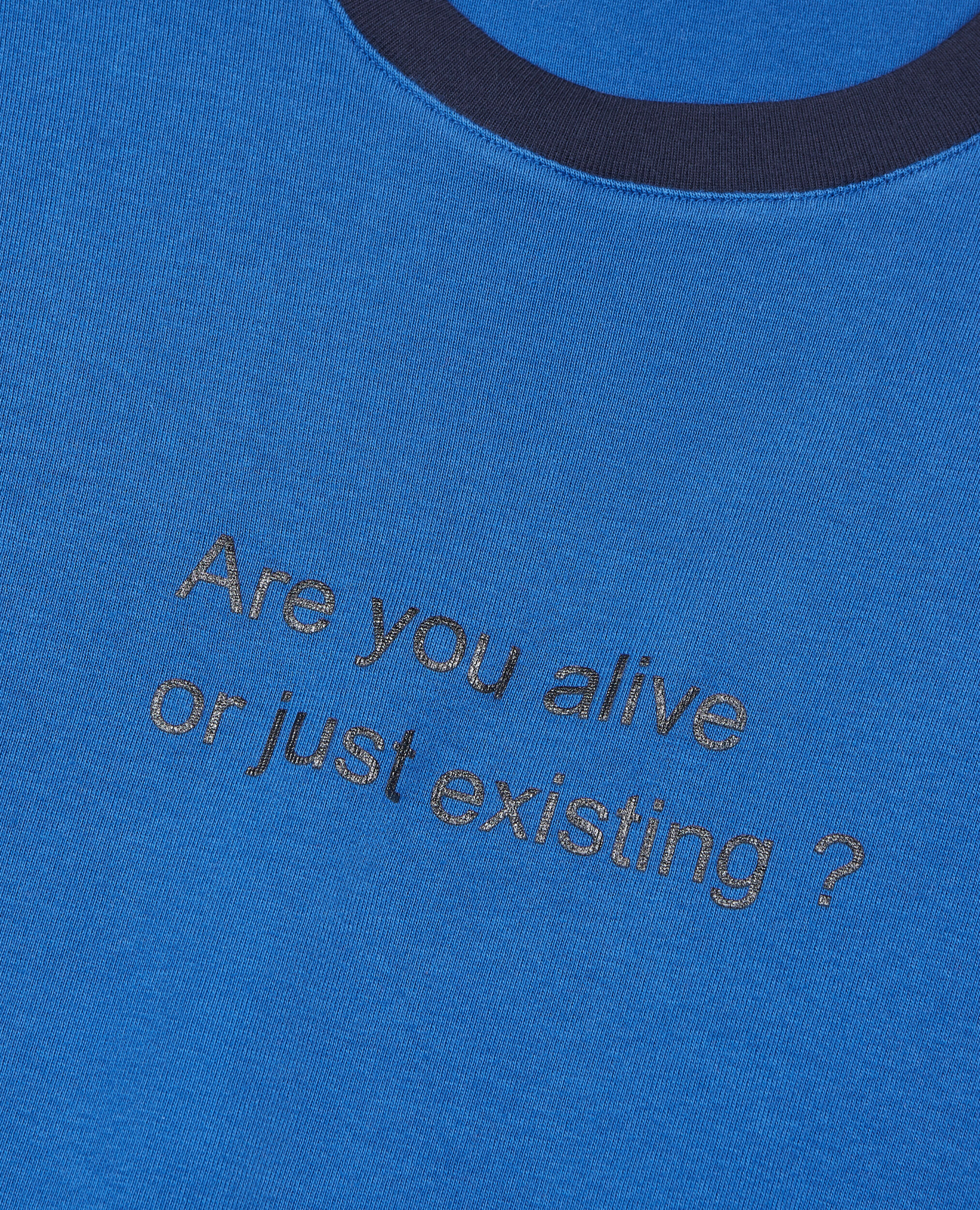 Blue Are you alive serigraphy t-shirt, BLUE BRUT, hi-res image number null