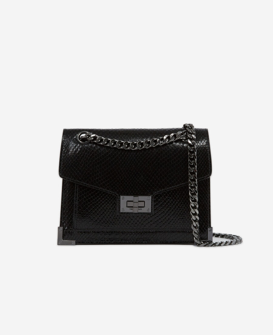 Small Emily Quilted Crossbody Bag in Black