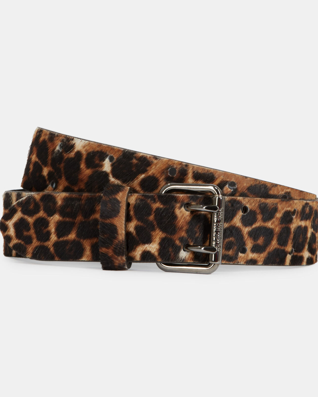 The Kooples MIXTE LEOPARD ceinture en cuir léopard