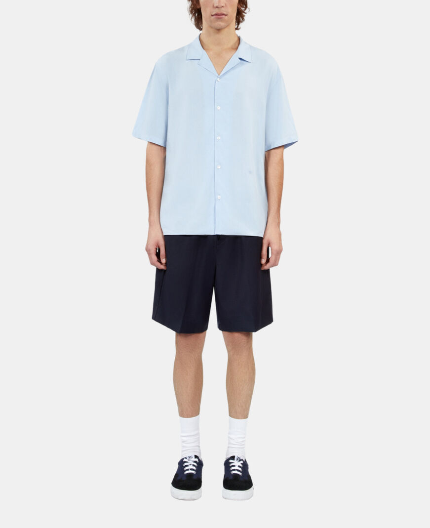 The Kooples HOMME LAVENDER chemise manches courtes bleu ciel