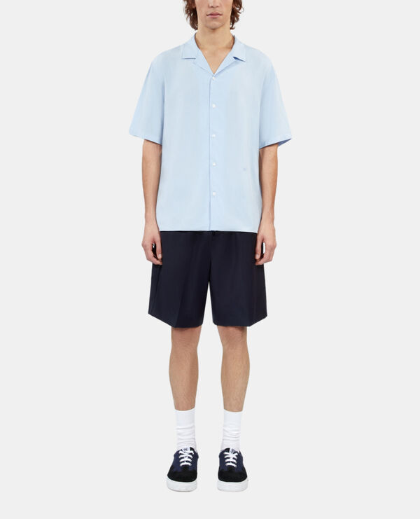 The Kooples HOMME LAVENDER chemise manches courtes bleu ciel