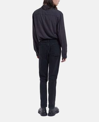 The Kooples H BLACK WHITE black polka-dot shirt