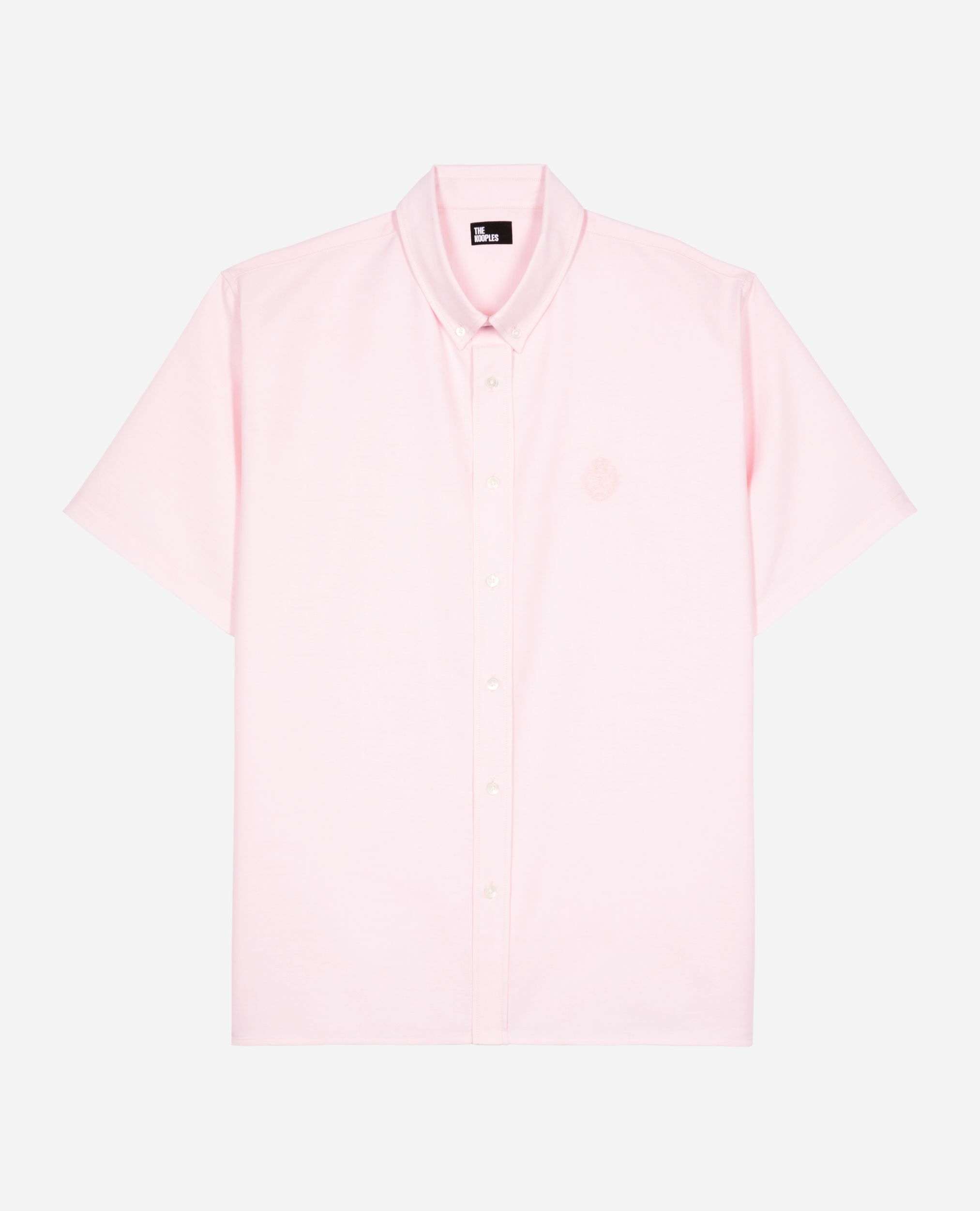 Short-sleeved shirt with pink crest, PALE PINK, hi-res image number null