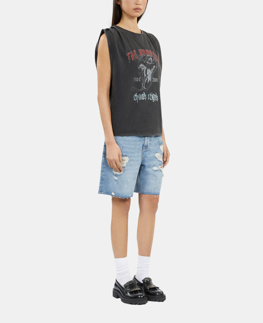 The Kooples F BLACK black top with pleating