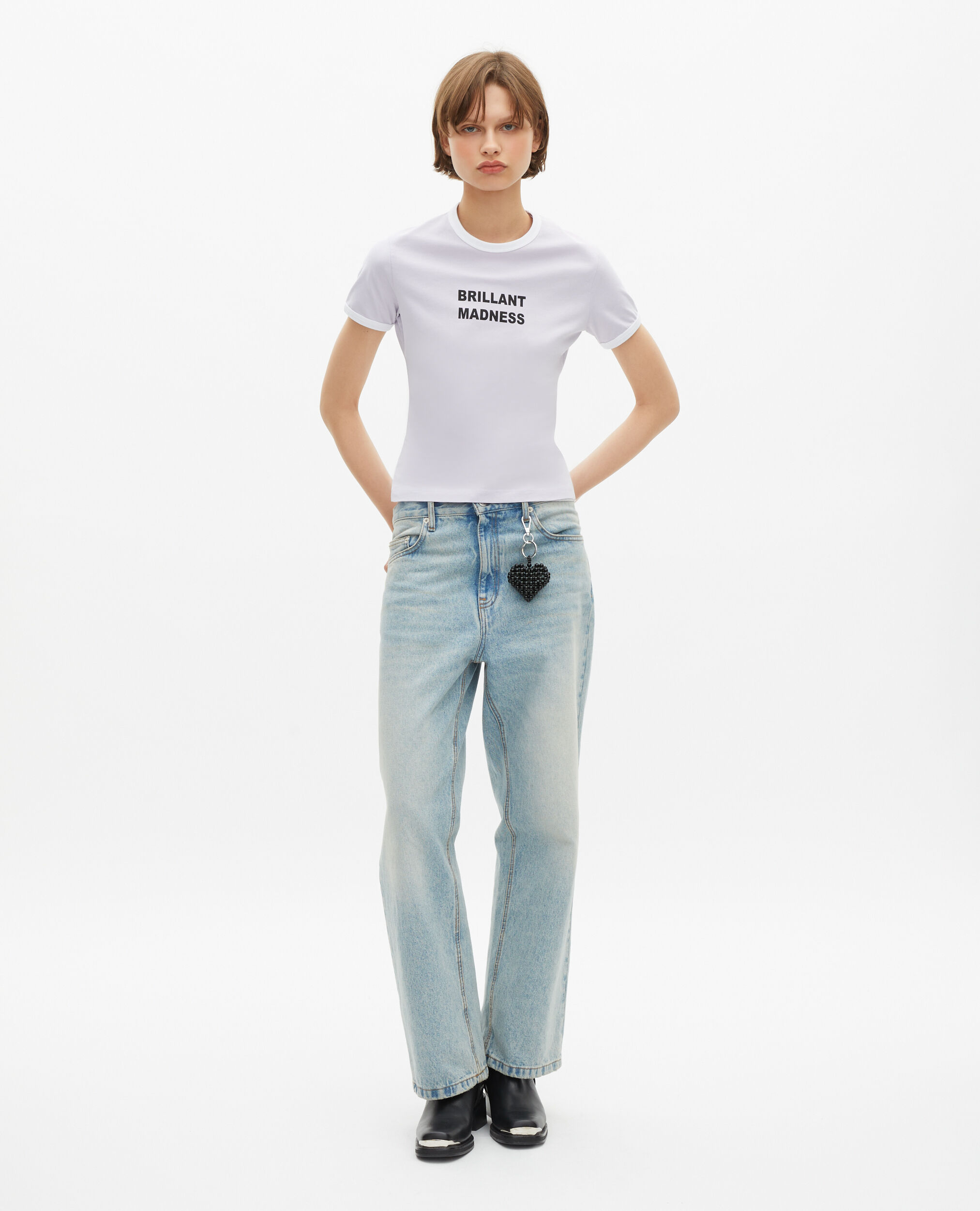 T-shirt avec sérigraphie lilas, LIGHT PURPLE, hi-res image number null