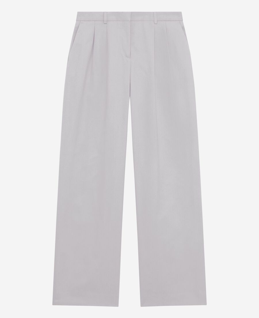 The Kooples FEMME LIGHT PURPLE pantalon de tailleur droit lilas