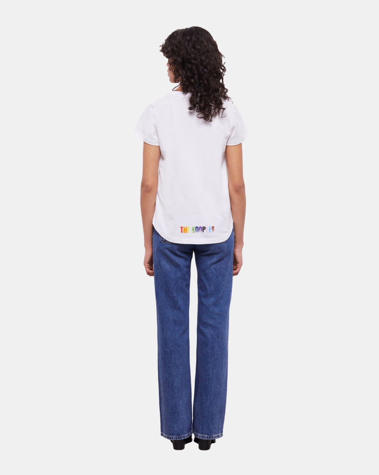 The Kooples FEMME WHITE t-shirt femme pride blanc