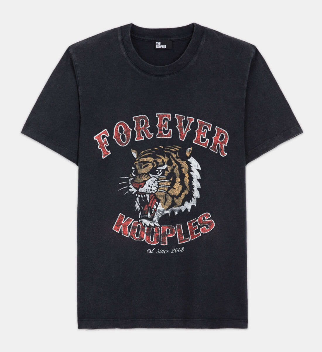 Black T shirt with screen print The Kooples Ireland