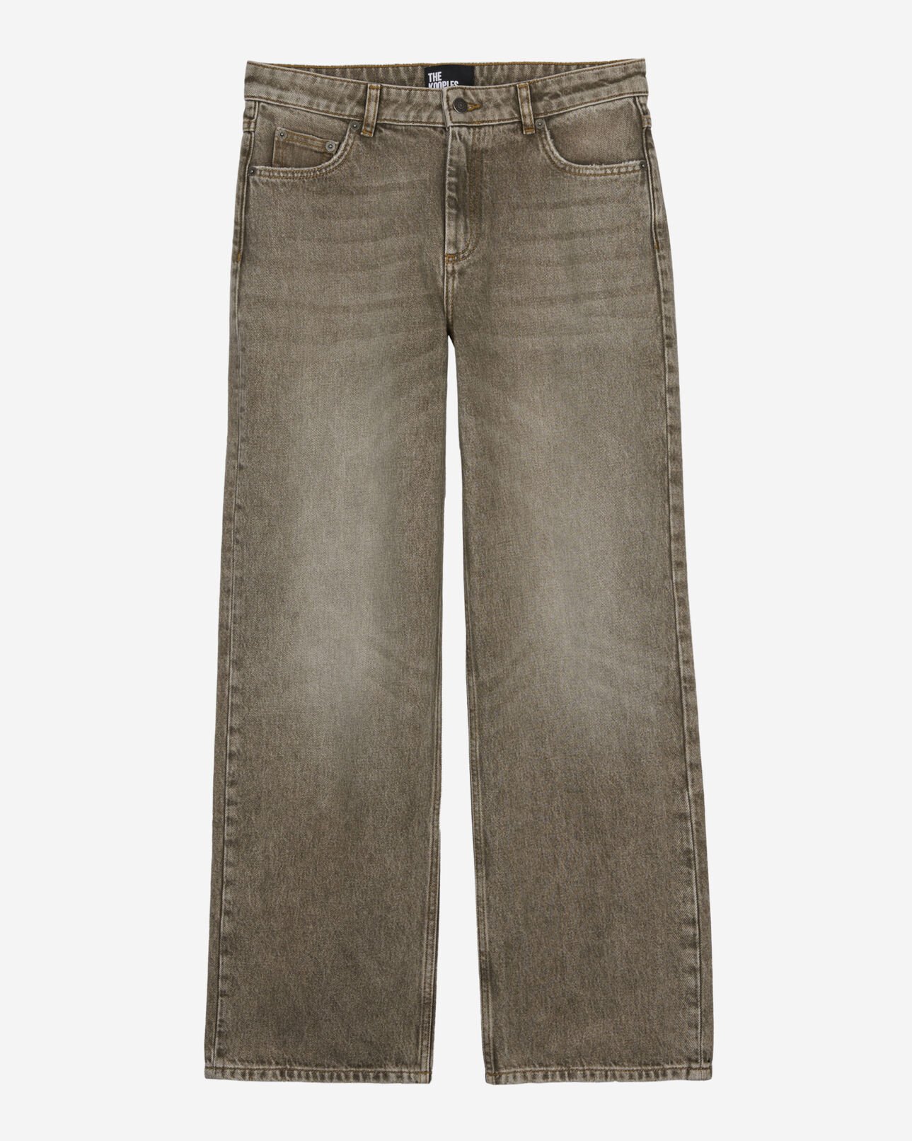 The Kooples DAMEN OLIVE weite olivfarbene jeans