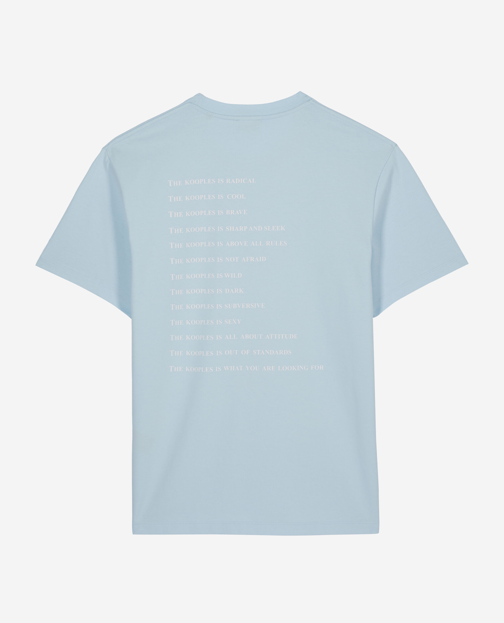 Hellblaues T-Shirt mit What is-Schriftzug, BLUE SKY, hi-res image number null