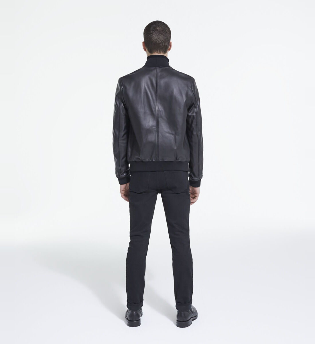 Leopard print leather jacket mens store