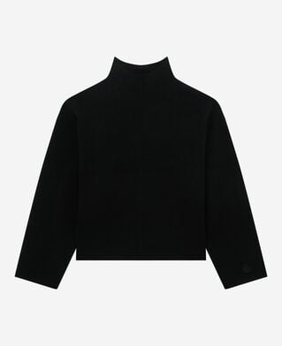 The Kooples F BLACK black mock-neck sweater