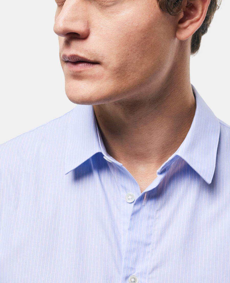 chemise col classique à rayures