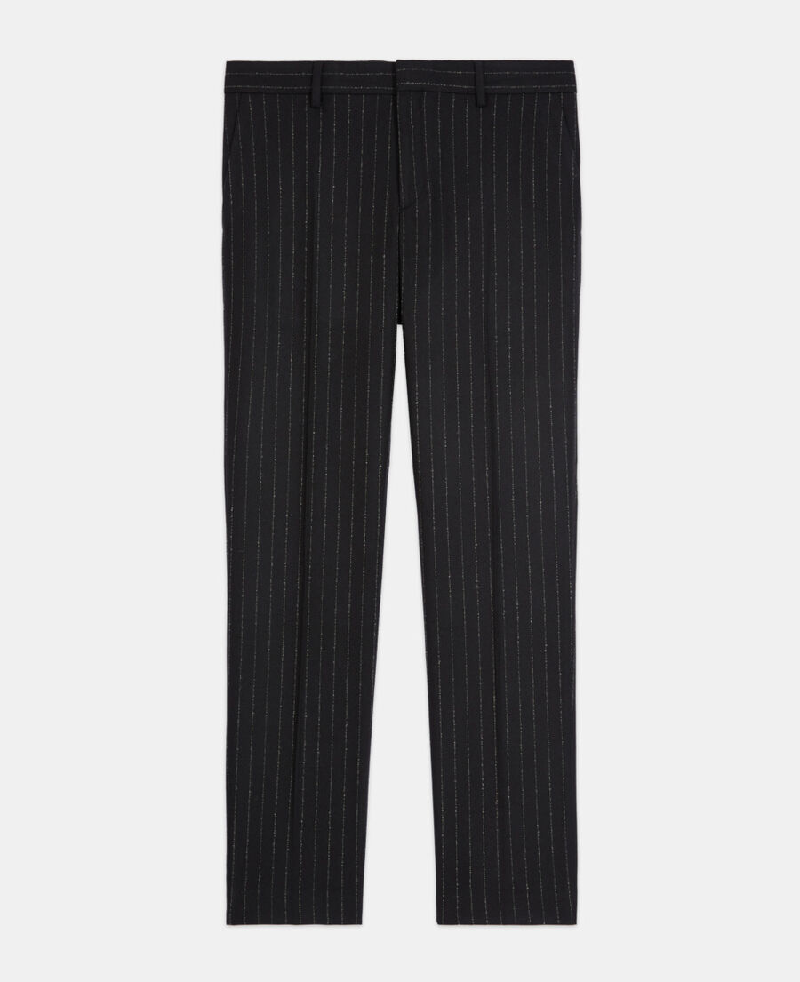 striped suit pants
