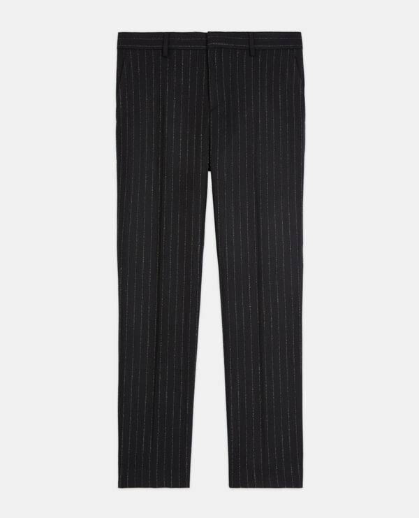 striped suit pants