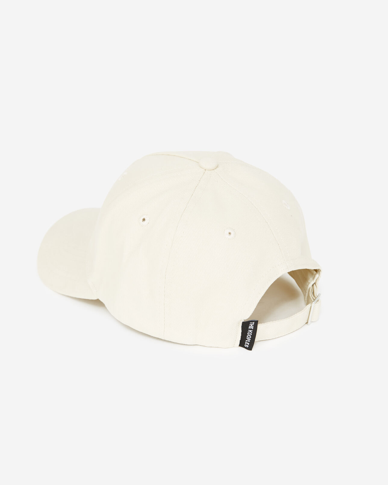 The Kooples MIXED ECRU ecru cotton cap with k monogram