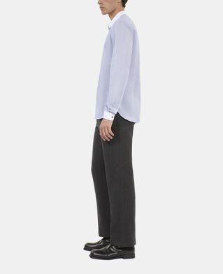 The Kooples HERREN WHITE / BLUE elegantes, blau-weiß kariertes hemd
