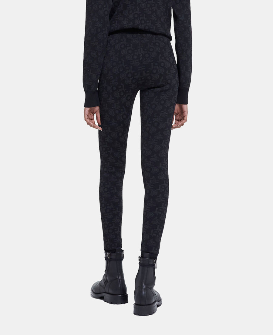 schwarze leggings mit the kooples logo