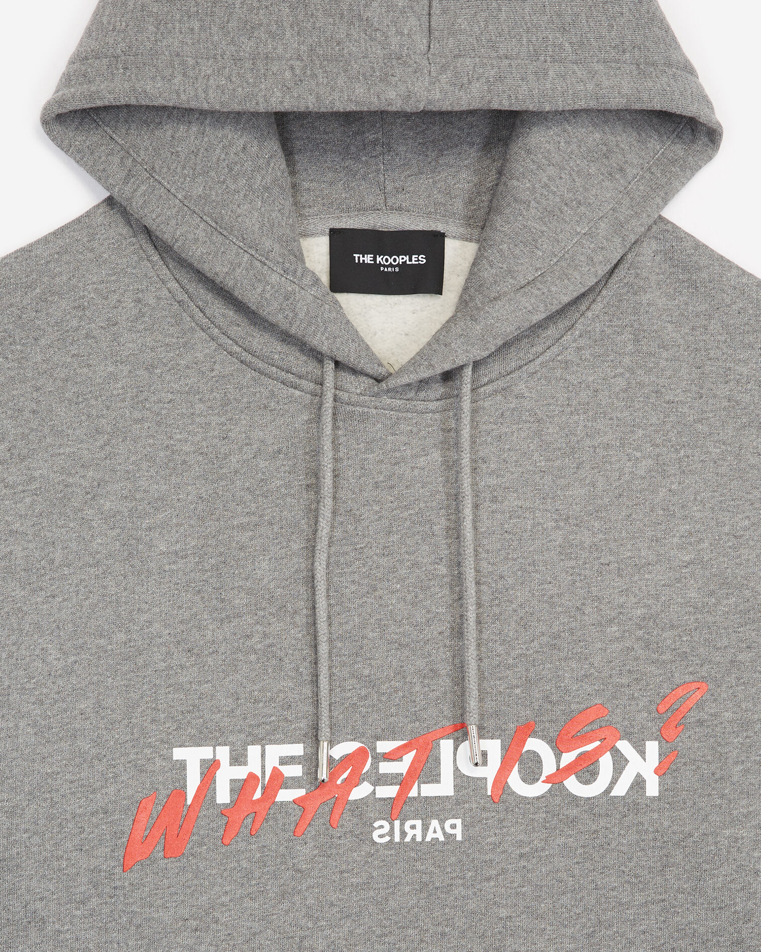 Sweat gris sérigraphie What is, MIDDLE GREY MELANGE, hi-res image number null