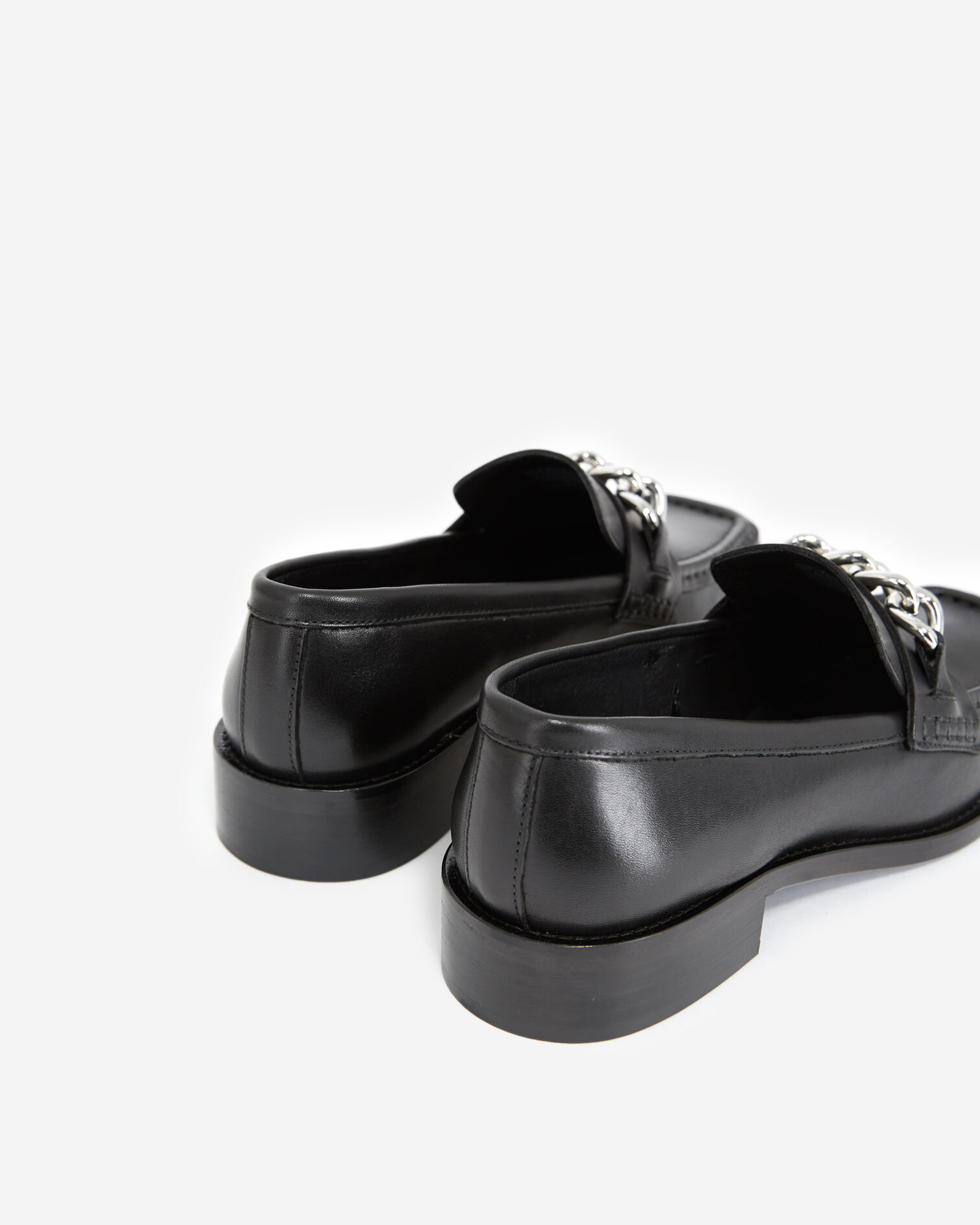 Mocassins noir boucle argent, BLACK, hi-res image number null