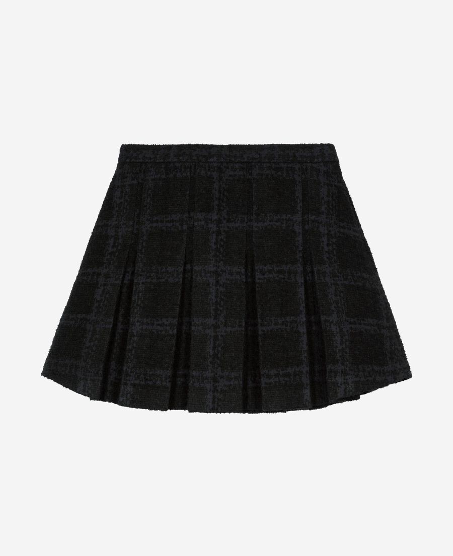 The Kooples F NAVY short navy pleated skirt