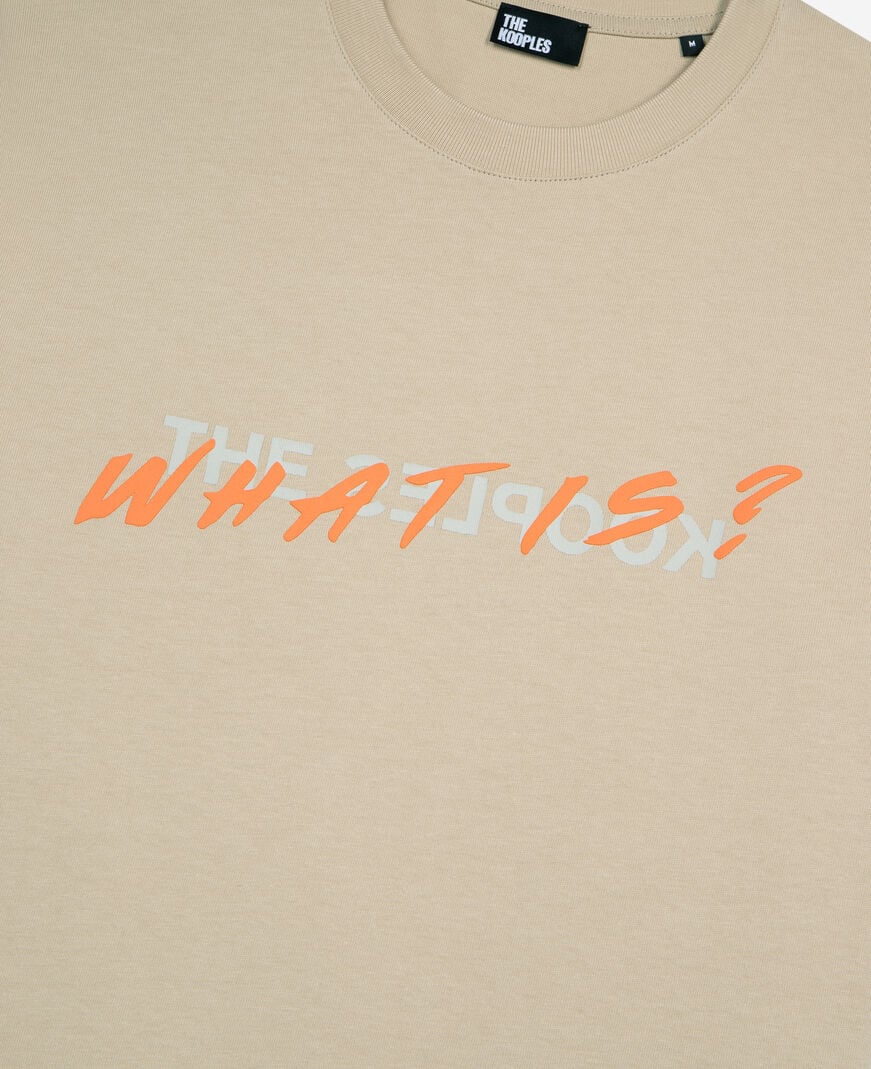 The Kooples MEN BEIGE TAUPE what is beige t-shirt