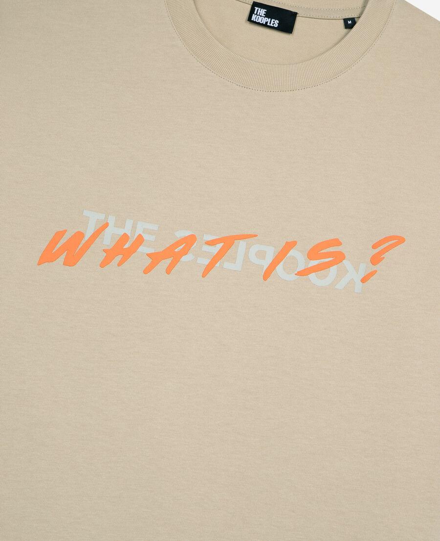 The Kooples MEN BEIGE TAUPE what is beige t-shirt