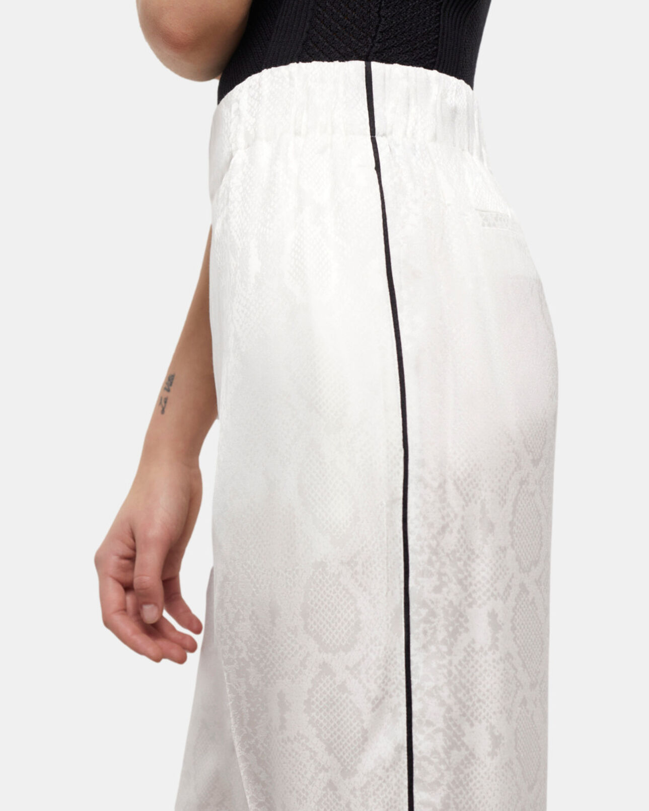 The Kooples FEMME WHITE pantalon effet python