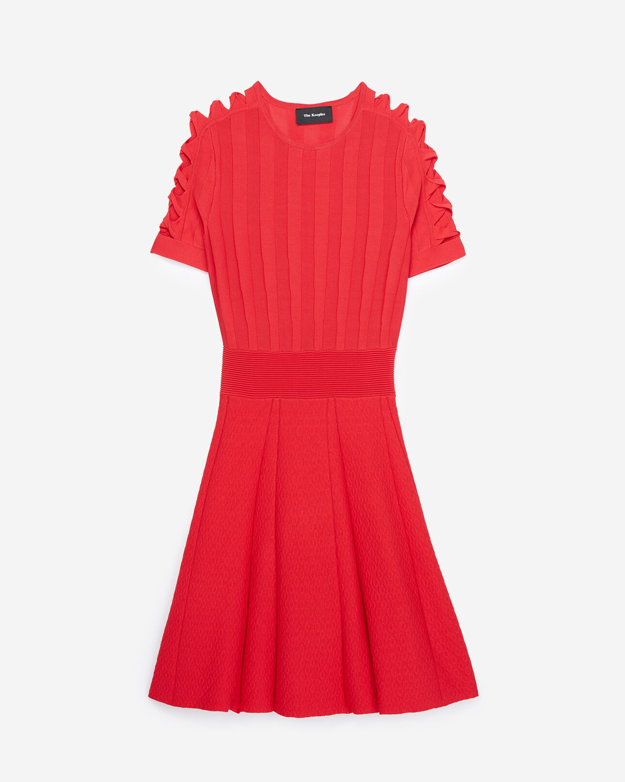 The Kooples FEMME RED robe maille rouge