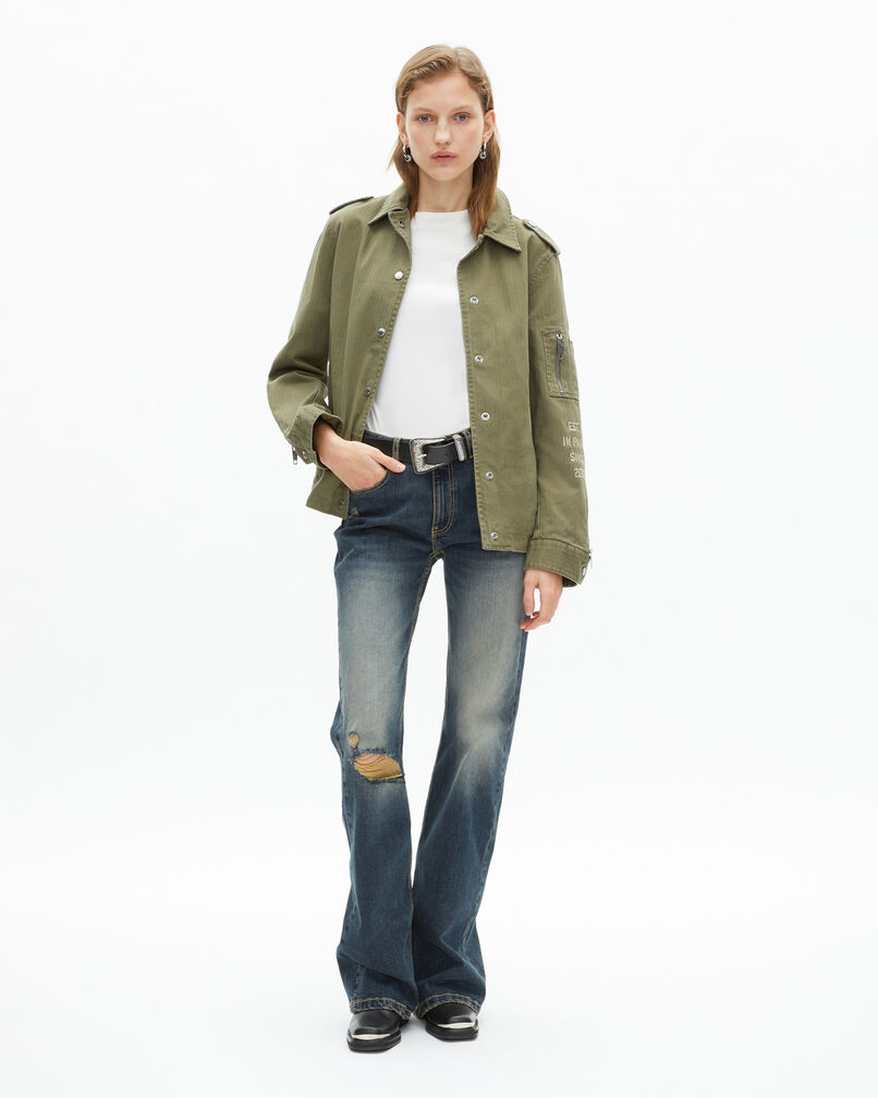 The Kooples FEMME KAKI veste kaki