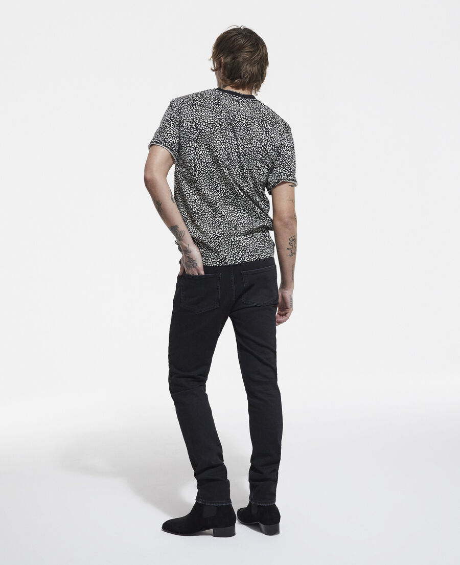 black leopard print t-shirt