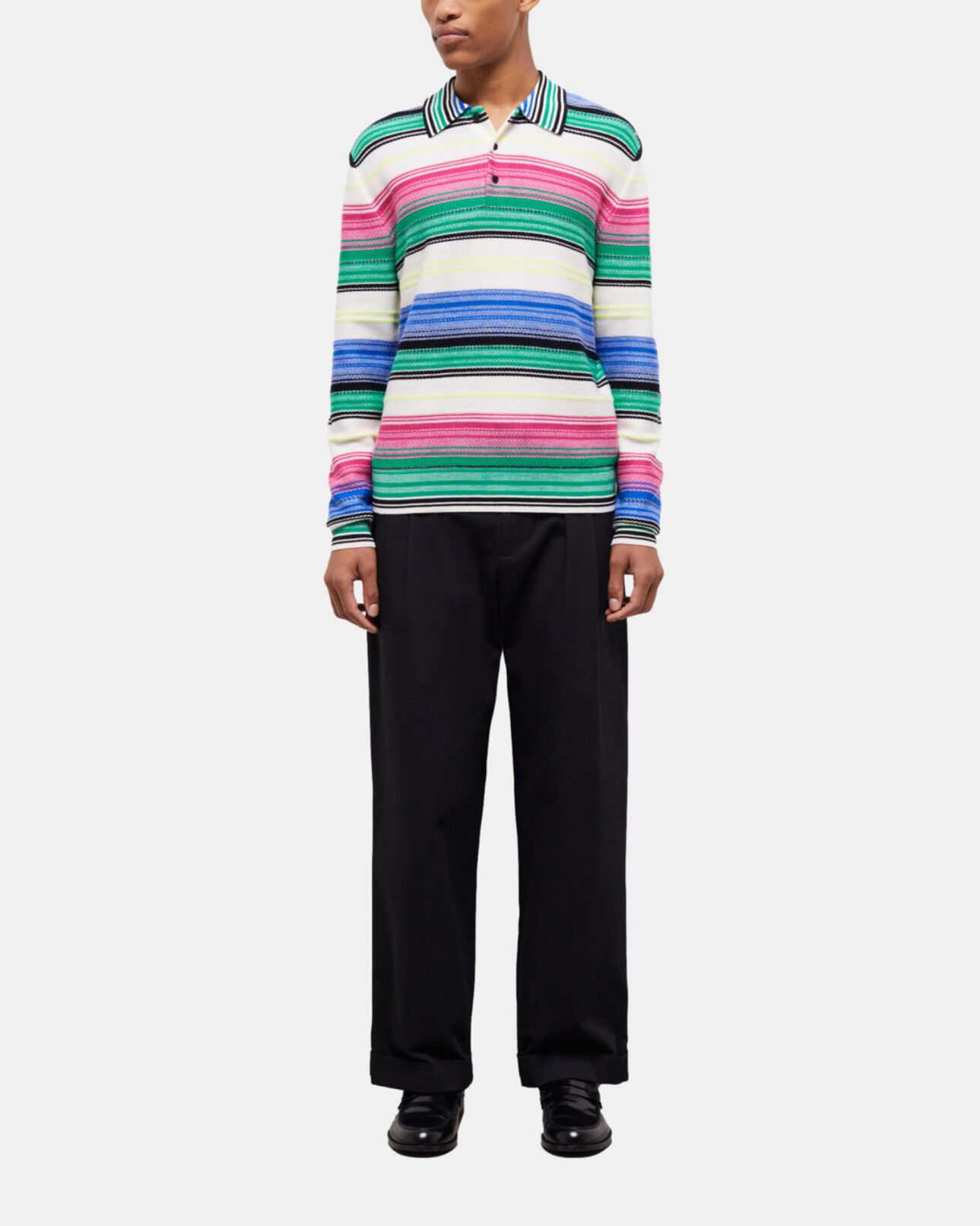 The Kooples MEN MULTICOLOR wool printed sweater