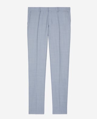 The Kooples HERREN BLUE blaue slim fit anzughose aus wolle