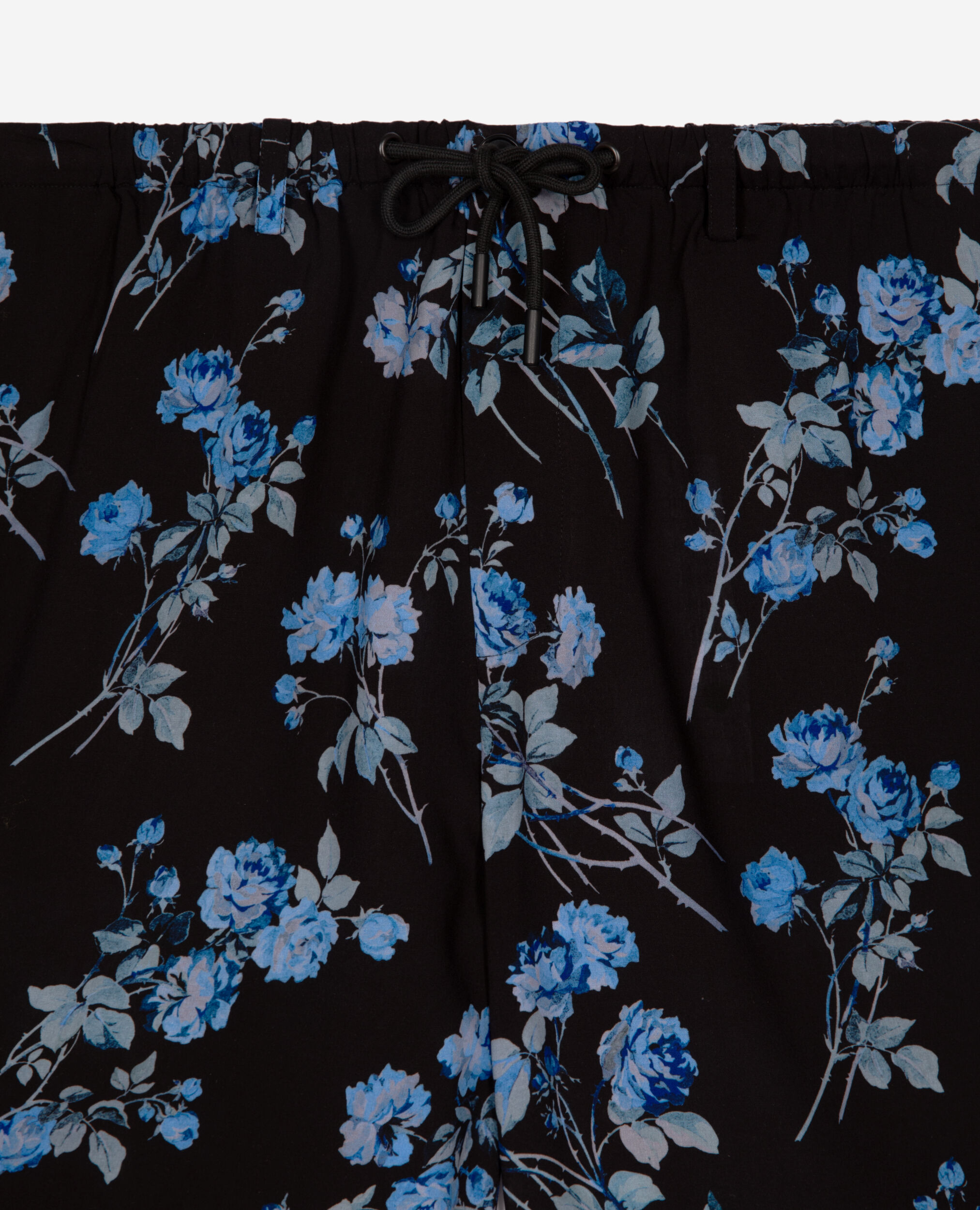 'Neon roses' print Bermuda shorts, BLACK BLUE, hi-res image number null