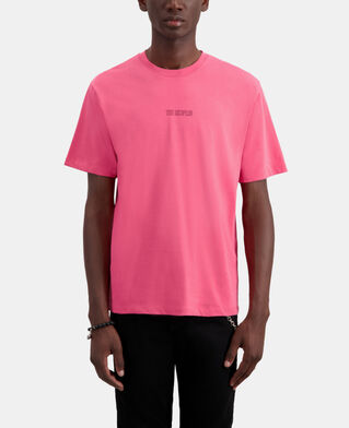 The Kooples MEN OLD PINK men's pink t-shirt with logo
