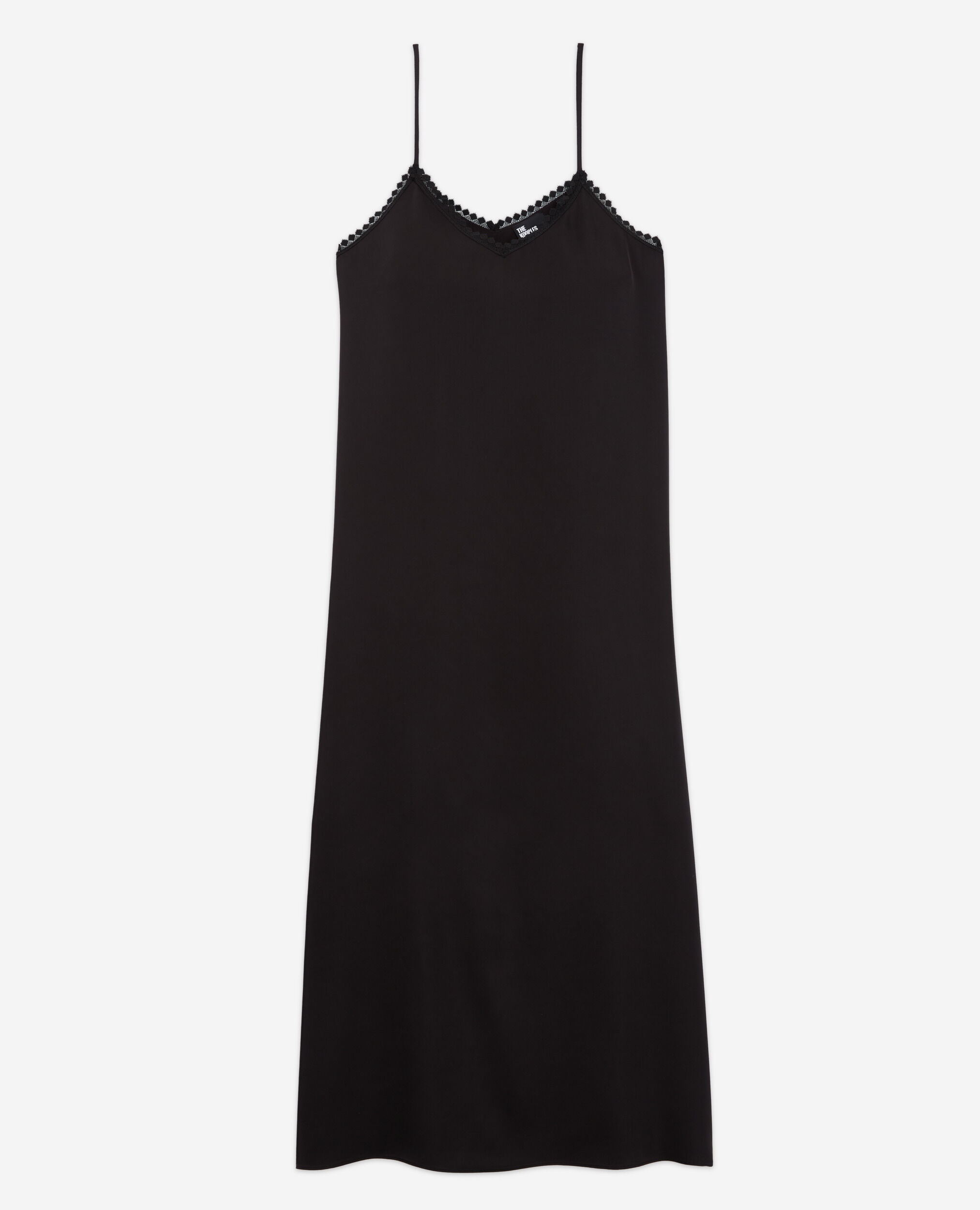 Long black lace dress, BLACK, hi-res image number null