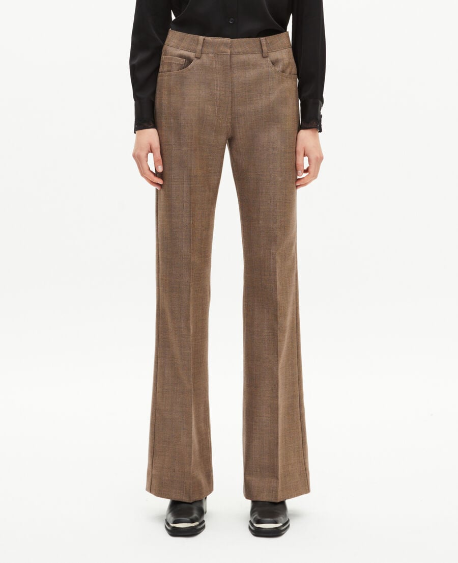 The Kooples FEMME CAMEL pantalon tailleur bootcut camel