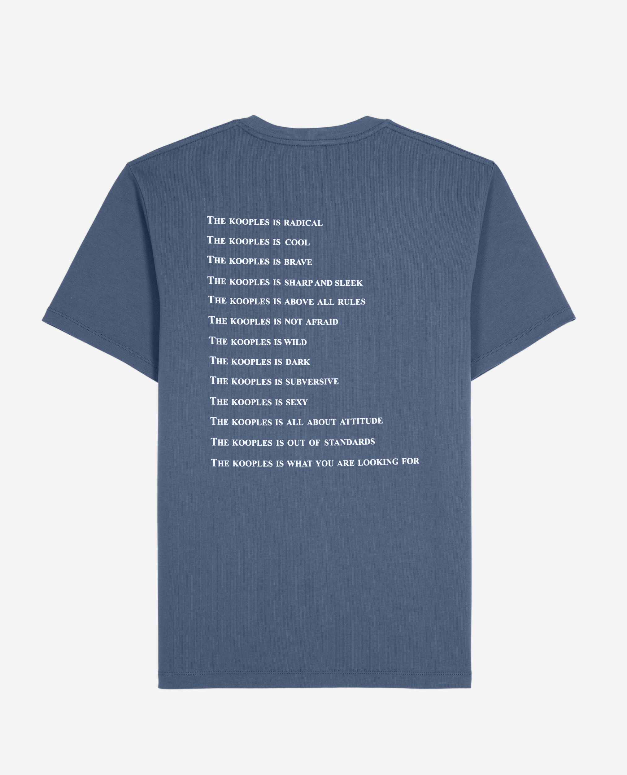 Nachtblaues T-Shirt mit „What is“-Schriftzug, DARK NAVY / DARK NAVY, hi-res image number null