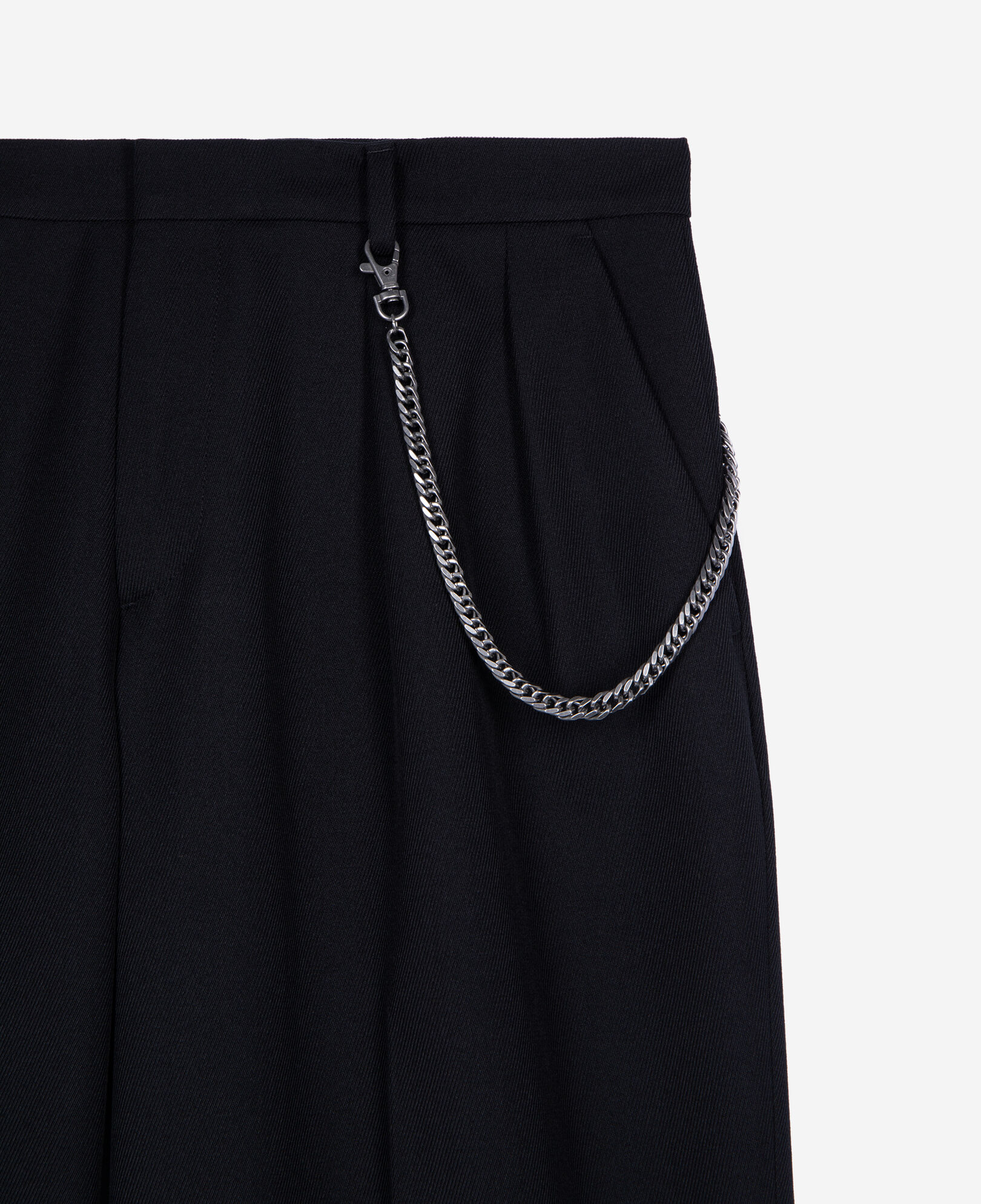 The Kooples HOMME BLACK pantalon large style cargo noir