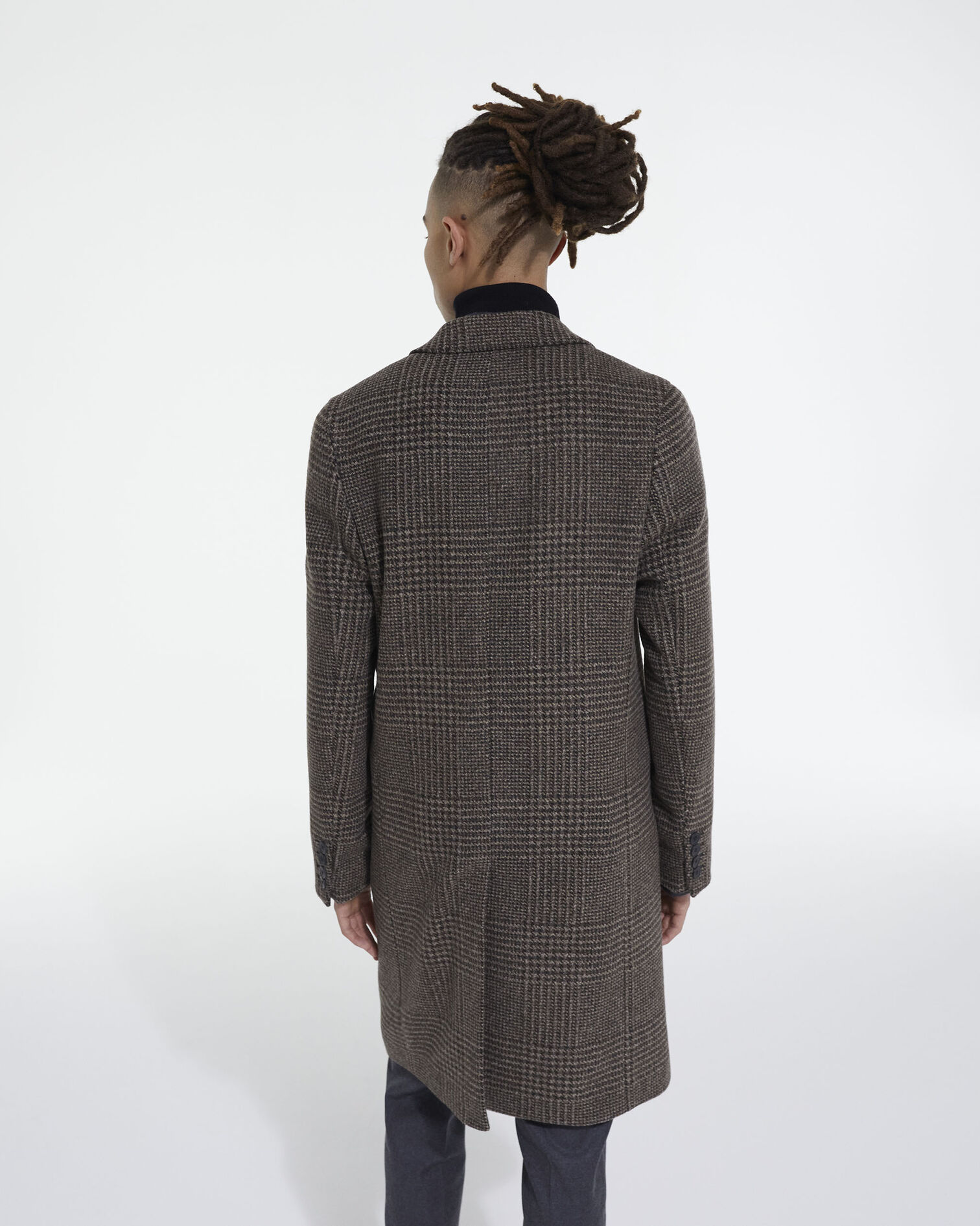 Manteau en laine marron, BROWN, hi-res image number null
