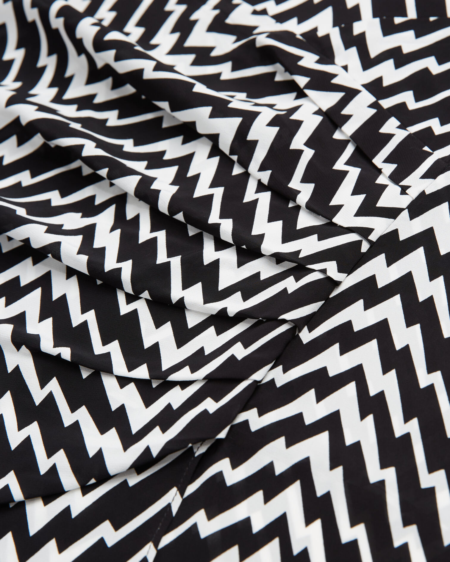 Falda corta drapeada negra, BLACK WHITE, hi-res image number null