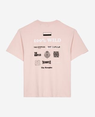 The Kooples MEN LILA pink screen print t-shirt