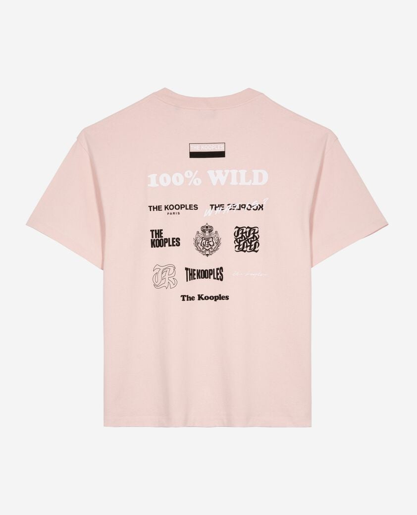 The Kooples HOMME LILA t-shirt à sérigraphie rose