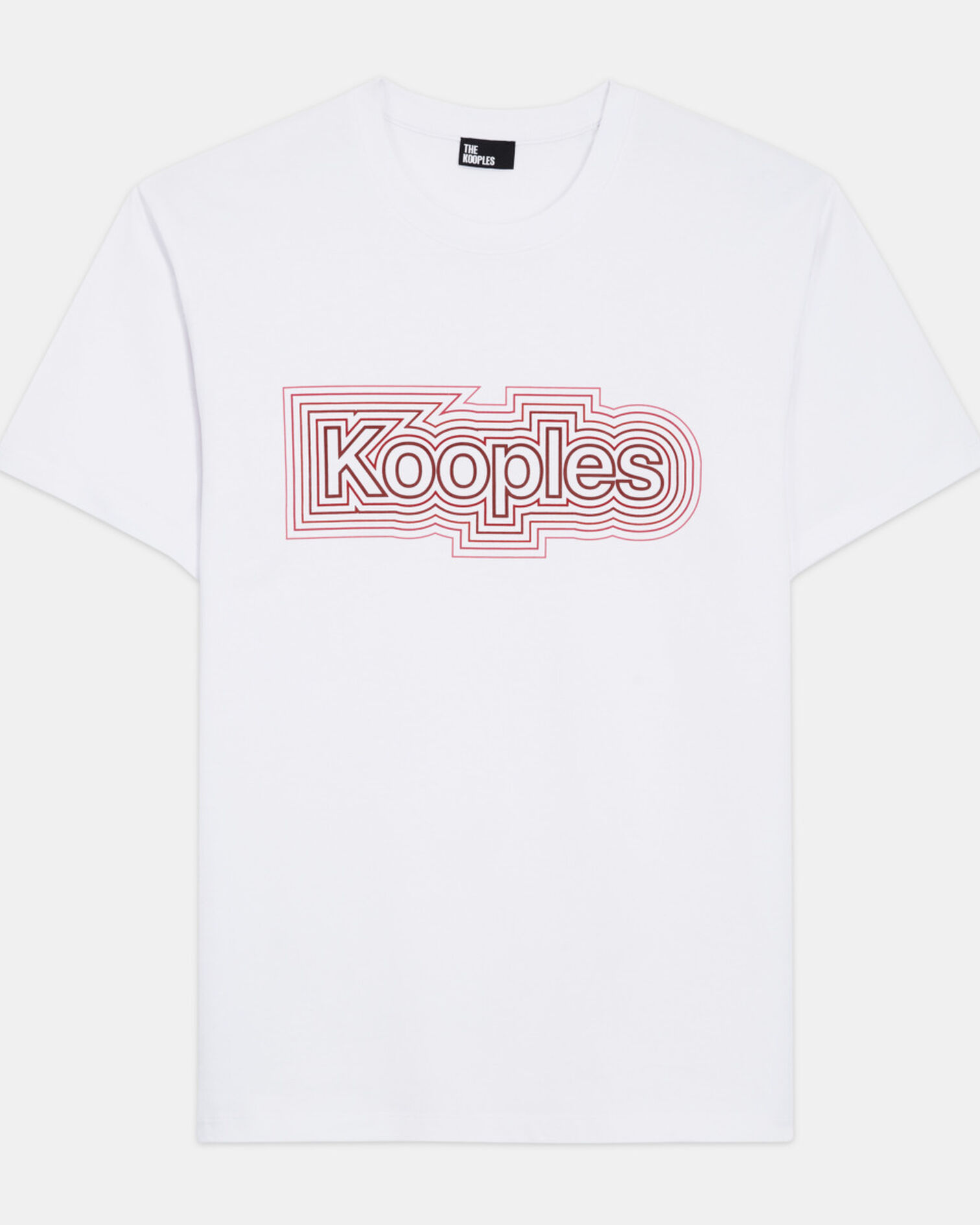 T-shirt sérigraphié bicolore, RED WHITE, hi-res image number null