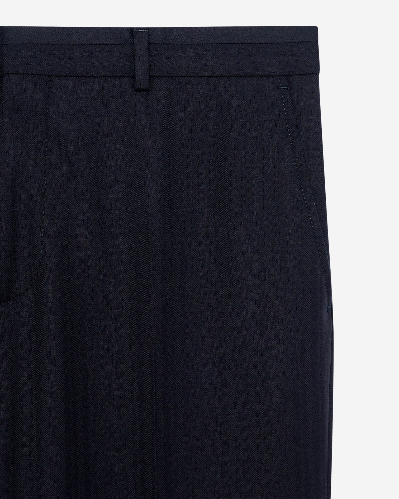 Slim-fit suit pants in navy wool, DARK NAVY, hi-res image number null